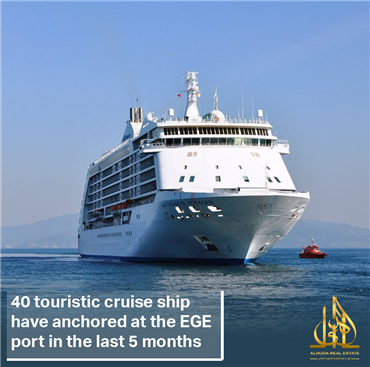 40 سفينة سياحية رست في ميناء إيجه خلال 5 أشهر