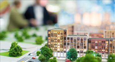 Miniature buildings, real estate